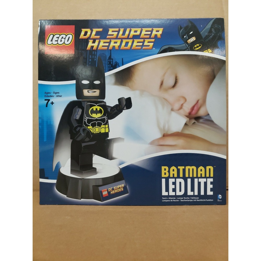 LEGO DC SUPER HEROES BATMAN LED LITE Torch NiteLite Night Light 8" Minifig HTF